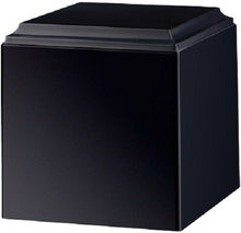 Load image into Gallery viewer, Large/Adult 280 Cubic Inch Black Night Cultured Marble Cube Cremation Urn
