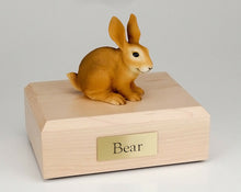Load image into Gallery viewer, Rabbit Brown Figurine Pet Cremation Urn Available in 3 Different Colors 4 Sizes
