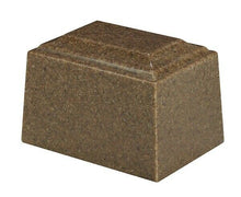 Load image into Gallery viewer, Small/Keepsake 2 Cubic Inch Brown Tuscany Cultured Granite Cremation Urn Ashes
