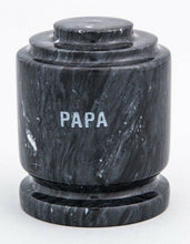 Load image into Gallery viewer, Small/Keepsake 1 Cubic Inch Black Estate Natural Marble Urn for Cremation Ashes
