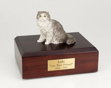 Load image into Gallery viewer, Persian Grey Cat Figurine Pet Cremation Urn Available in 3 Diff Colors &amp; 4 Sizes
