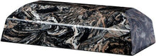 Load image into Gallery viewer, Large 298 Cubic In Mission Black Zenith Cultured Marble Cremation Urn for Ashes
