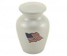 Load image into Gallery viewer, Heart Keepsake Funeral Cremation Urn for ashes,3 Cubic Inches-Classic Color Flag
