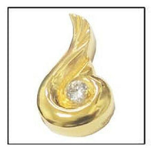 Load image into Gallery viewer, Elegant Swan 24k Gold Plated Sterling Silver Cremation Urn Pendant w/Chain
