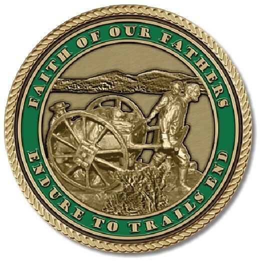 Faith of Our Fathers Medallion for Box Cremation Urn/Flag Case - 2 Inch Diameter