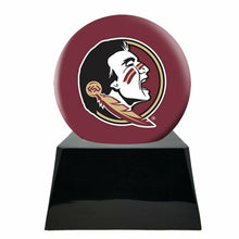 Load image into Gallery viewer, Large/Adult 200 Cubic Inch Florida State Seminoles Ball on Cremation Urn Base
