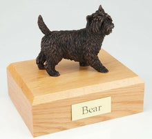 Load image into Gallery viewer, Cairn Terrier Pet Funeral Cremation Urn Available 3 Different Colors &amp; 4 Sizes
