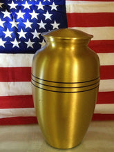 Load image into Gallery viewer, Solid Brass Keepsake &amp; Heart Box, 3 Cubic Inches Funeral Cremation Urn New
