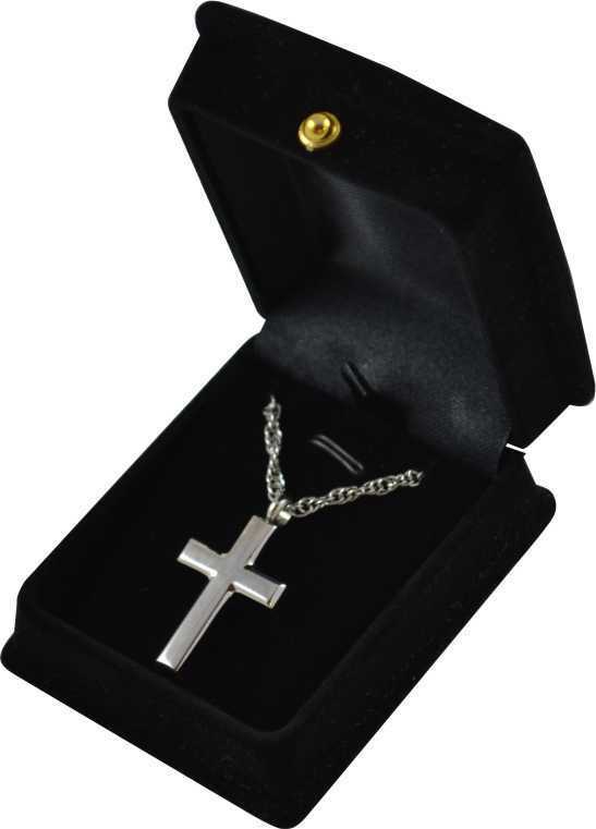 Silver Cross Pendant Urn w/20