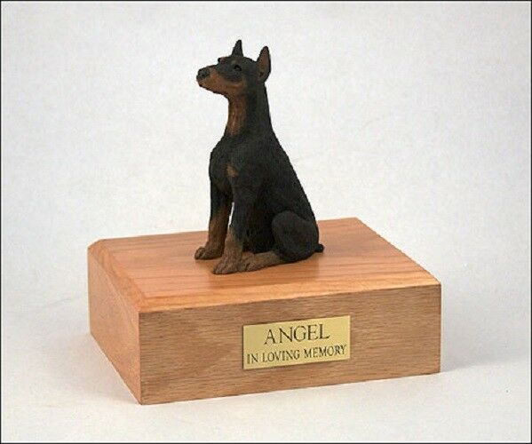 Doberman Pet Funeral Cremation Urn Available in 3 Different Colors & 4 Sizes