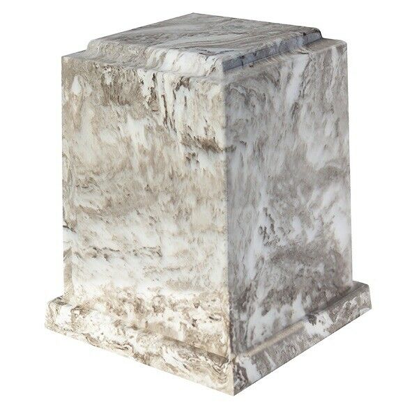 Large 225 Cubic Inch Windsor Elite Perlato Cultured Marble Cremation Urn