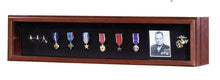 Load image into Gallery viewer, Walnut Medal Display Case, 26&quot; X 6&quot;
