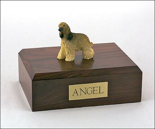 Afghan Hound Pet Funeral Cremation Urn Available in 3 Different Colors & 4 Sizes