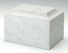 Load image into Gallery viewer, Stone-Tone Gray Granite Oversized 325 Cubic Inches Cremation Urn, TSA Approved
