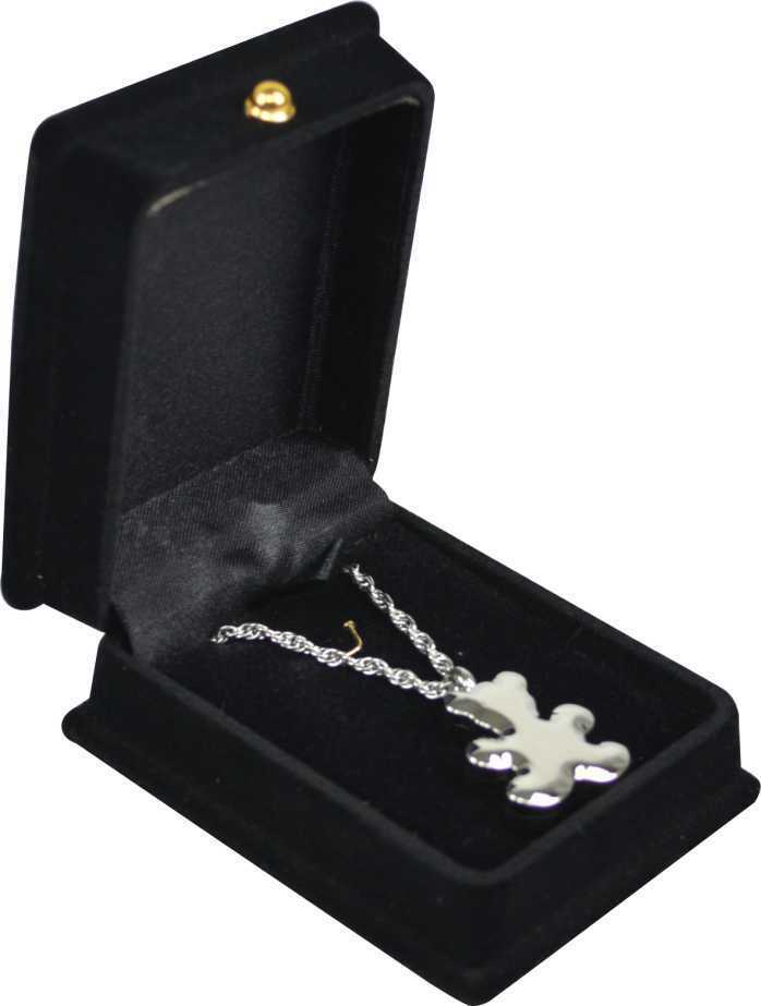 Teddy Bear Silver Pendant Urn w/20