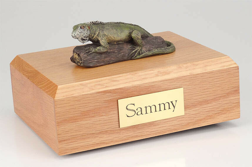 Iguana Pet Figurine Wildlife Cremation Urn Available in 3 Diff. Colors & 4 Sizes