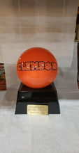 Load image into Gallery viewer, Large/Adult 200 Cubic Inch Clemson Tigers Metal Ball on Cremation Urn Base
