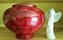 Load image into Gallery viewer, Peony Pink Poplar Wood Infant/Child/Pet Funeral Cremation Urn, 90 Cubic Inches
