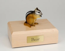 Load image into Gallery viewer, Chipmunk Figurine Wildlife Cremation Urn Available in 3 Diff. Colors &amp; 4 Sizes
