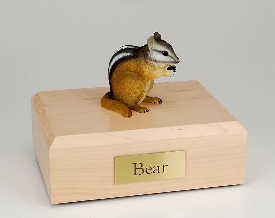 Chipmunk Figurine Wildlife Cremation Urn Available in 3 Diff. Colors & 4 Sizes