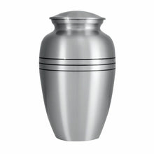 Load image into Gallery viewer, Large/Adult 228 Cubic Ins Classic Pewter Brass Funeral Cremation Urn for Ashes
