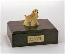 Load image into Gallery viewer, Cocker Spaniel Pet Funeral Cremation Urn Available in 3 Diff Colors &amp; 4 Sizes
