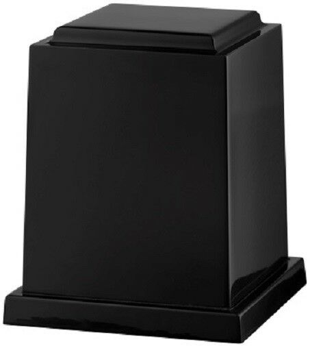 Large 225 Cubic Inch Windsor Elite Black Night Cultured Marble Cremation Urn