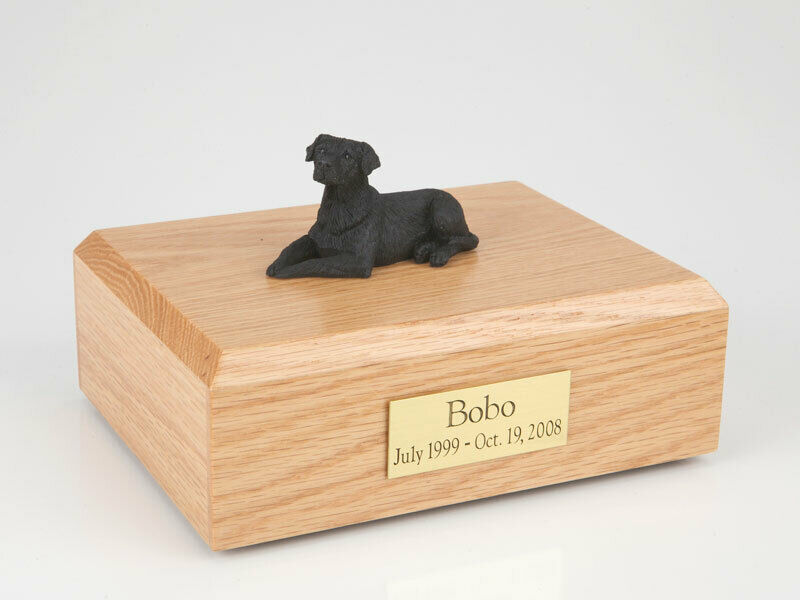 Labrador Black Figurine Dog Pet Cremation Urn Available 3 Diff Colors & 4 Sizes