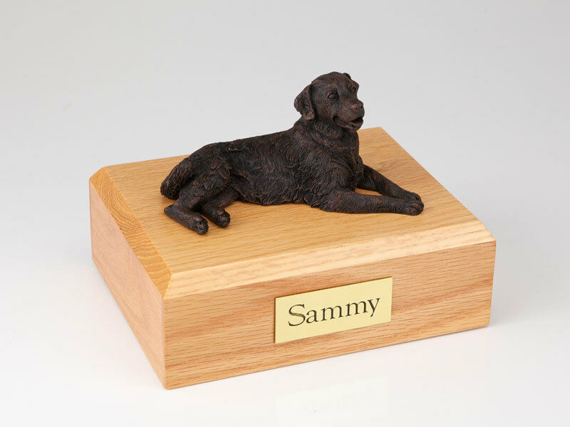 Golden Retriever Bronze Pet Funeral Cremation Urn Avail in 3 Diff Colors 4 Sizes