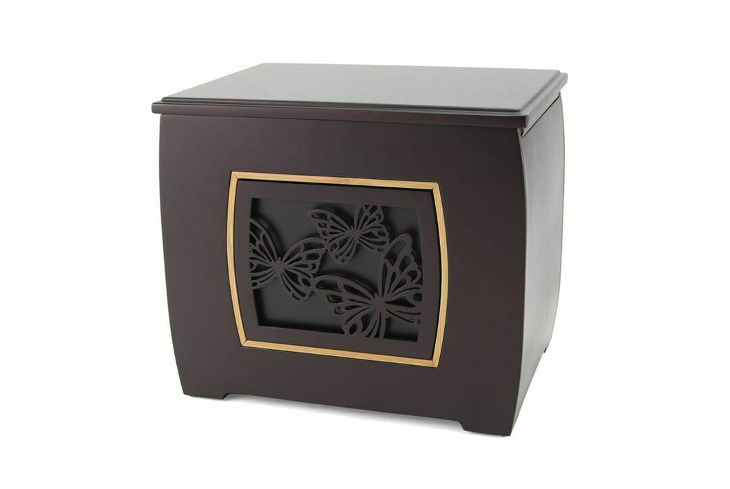 Extra-Large 400 Cubic Inch Modern Companion Butterflies Funeral Cremation Urn