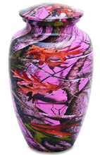 Load image into Gallery viewer, Pink Camo 210 Cubic Inches Large/Adult Funeral Cremation Urn for Ashes
