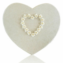 Load image into Gallery viewer, Large/Adult 240 Cubic Inches White Heart Paper Funeral Cremation Urn for Ashes
