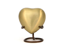 Load image into Gallery viewer, New, Solid Brass Athena Bronze Keepsake Funeral Cremation Urn, 5 Cubic Inches
