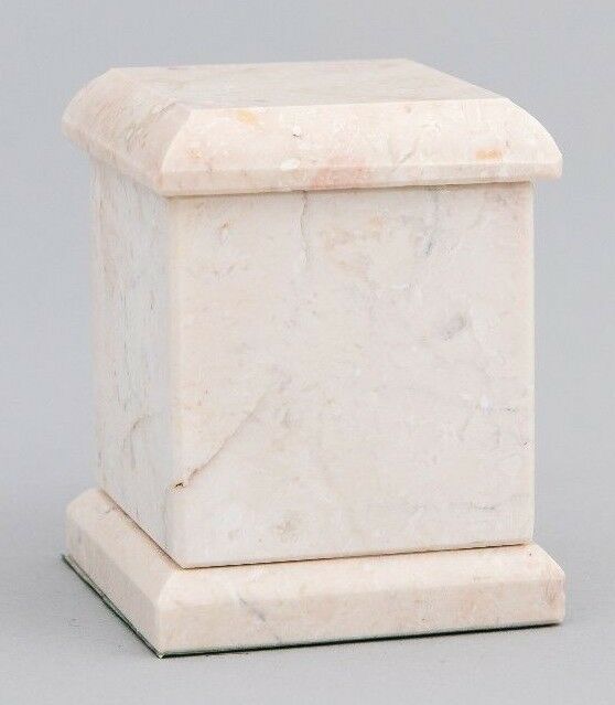 Small/Keepsake 1 Cubic Inch Champagne Evermore Natural Marble Urn for Ashes