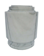 Load image into Gallery viewer, Large/Adult 215 Cubic Inches White Estate Natural Marble Urn for Cremation Ashes
