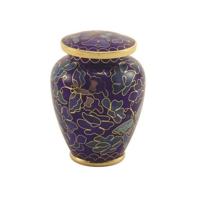 Extra Small 5 Cubic Inch Nouveau Butterfly Funeral Cremation Urn for Ashes