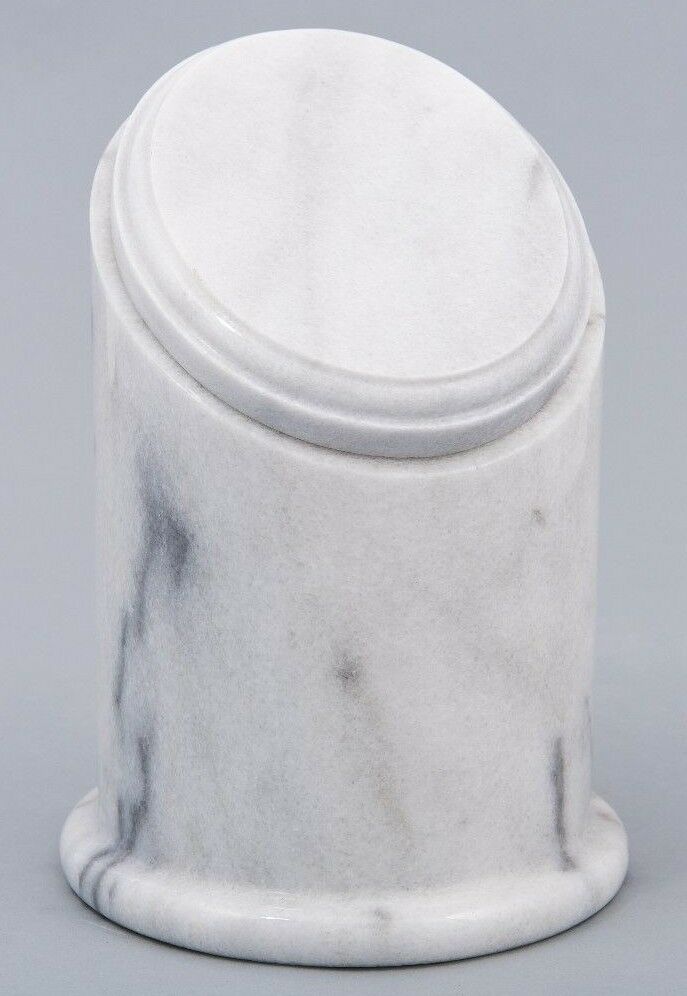 Small/Keepsake 65 Cubic Inch White Crown Natural Marble Youth Urn for Ashes