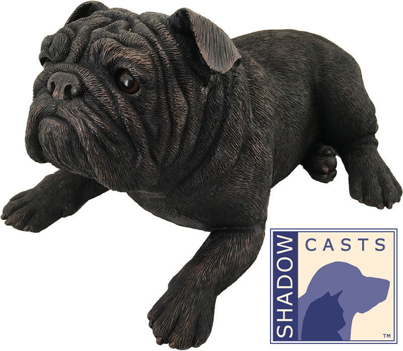 Small/Keepsake 95 Cubic Ins Bulldog ShadowCasts Bronze Urn for Ashes