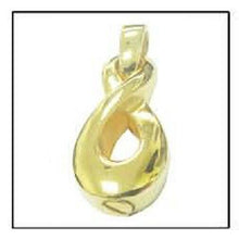 Load image into Gallery viewer, Infinity 24k Gold Plated Sterling Silver Funeral Cremation Urn Pendant w/Chain
