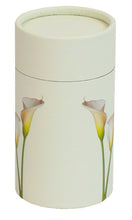 Load image into Gallery viewer, Biodegradable Lily Ash Scattering Tube Funeral Cremation Urn - 20 cubic inches
