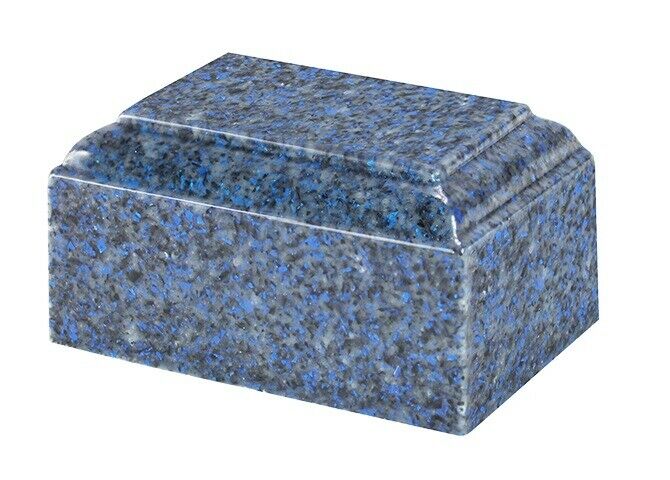 Small/Keepsake 22 Cubic Inch Sapphire Tuscany Cultured Granite Cremation Urn