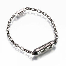 Load image into Gallery viewer, Narrow Band Rollo Link Bracelet Jewelry Funeral Cremation Urn
