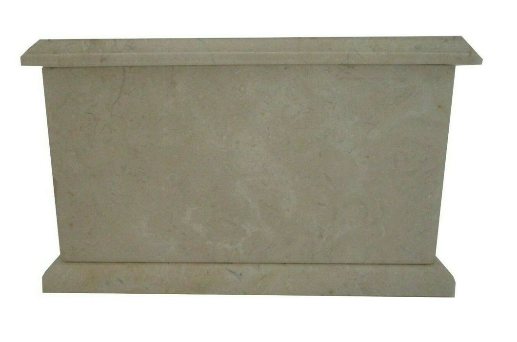 Large/Adult 240 Cubic Inches Champagne Evermore Rectangle Natural Marble Urn