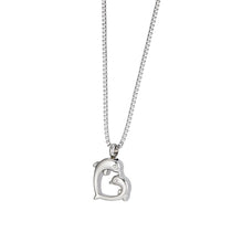 Load image into Gallery viewer, Dolphin Heart Pendant/Necklace Funeral Cremation Urn for Ashes
