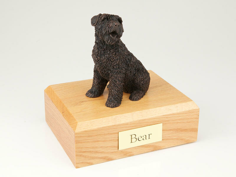 Bouvier Pet Funeral Cremation Urn Available in 3 Different Colors & 4 Sizes