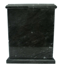 Load image into Gallery viewer, Small/Keepsake 1 Cubic In. Black Evermore Natural Marble Urn for Cremation Ashes
