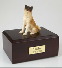 Load image into Gallery viewer, Akita Japanese Pet Funeral Cremation Urn Avail in 3 Different Colors &amp; 4 Sizes
