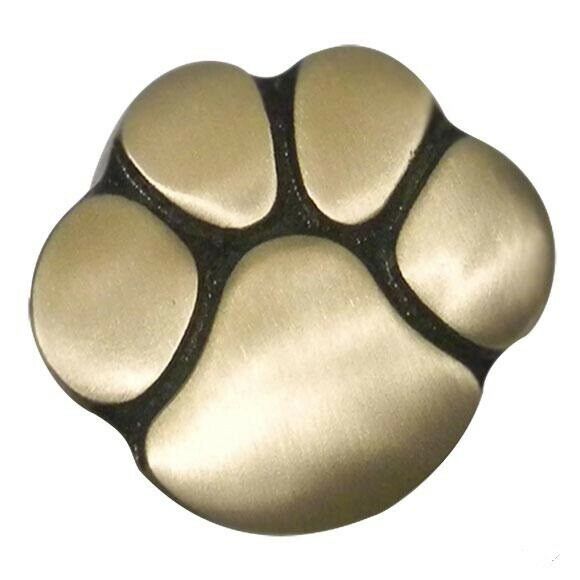 Small/Keepsake 5 Cubic Inch Gold Paw Print Pet Funeral Cremation Urn for Ashes
