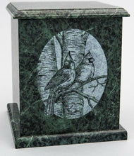 Load image into Gallery viewer, Large/Adult 230 Cubic Inches Green Evermore Natural Marble Urn for Ashes
