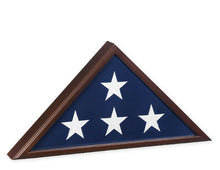 Load image into Gallery viewer, Cherry Veteran Flag Case for 5&#39; X 9.5&#39; Flag, Cremation Urn Available
